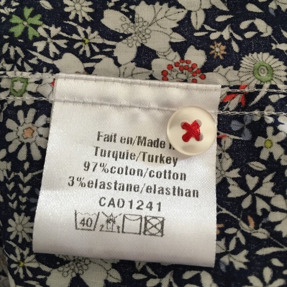 LIBERTY X SIMONS Floral Cotton Button Up Shirt S - Picture 5 of 5